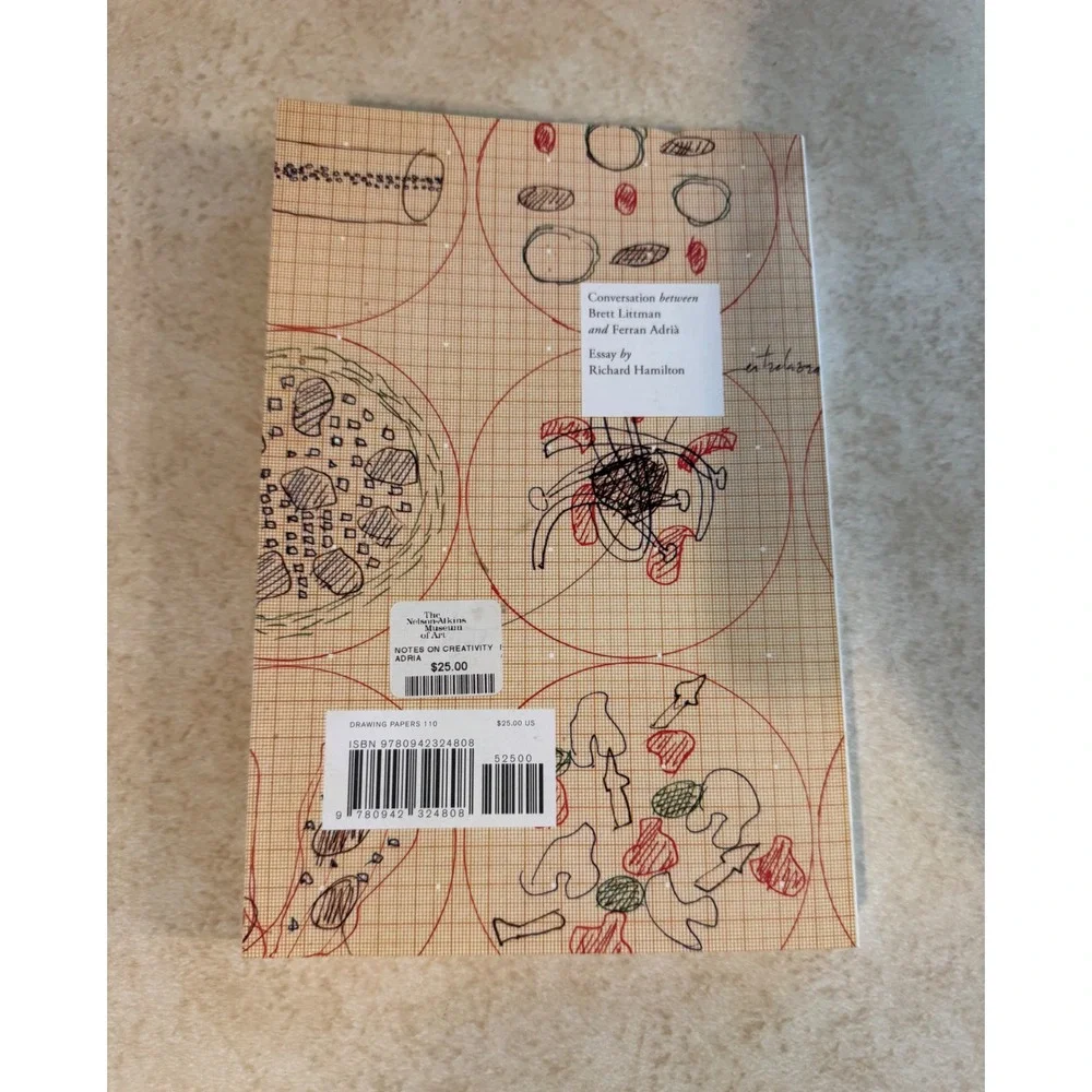 Ferran Adria Notes on Creativity Drawing Papers 110 The Drawing Center Book